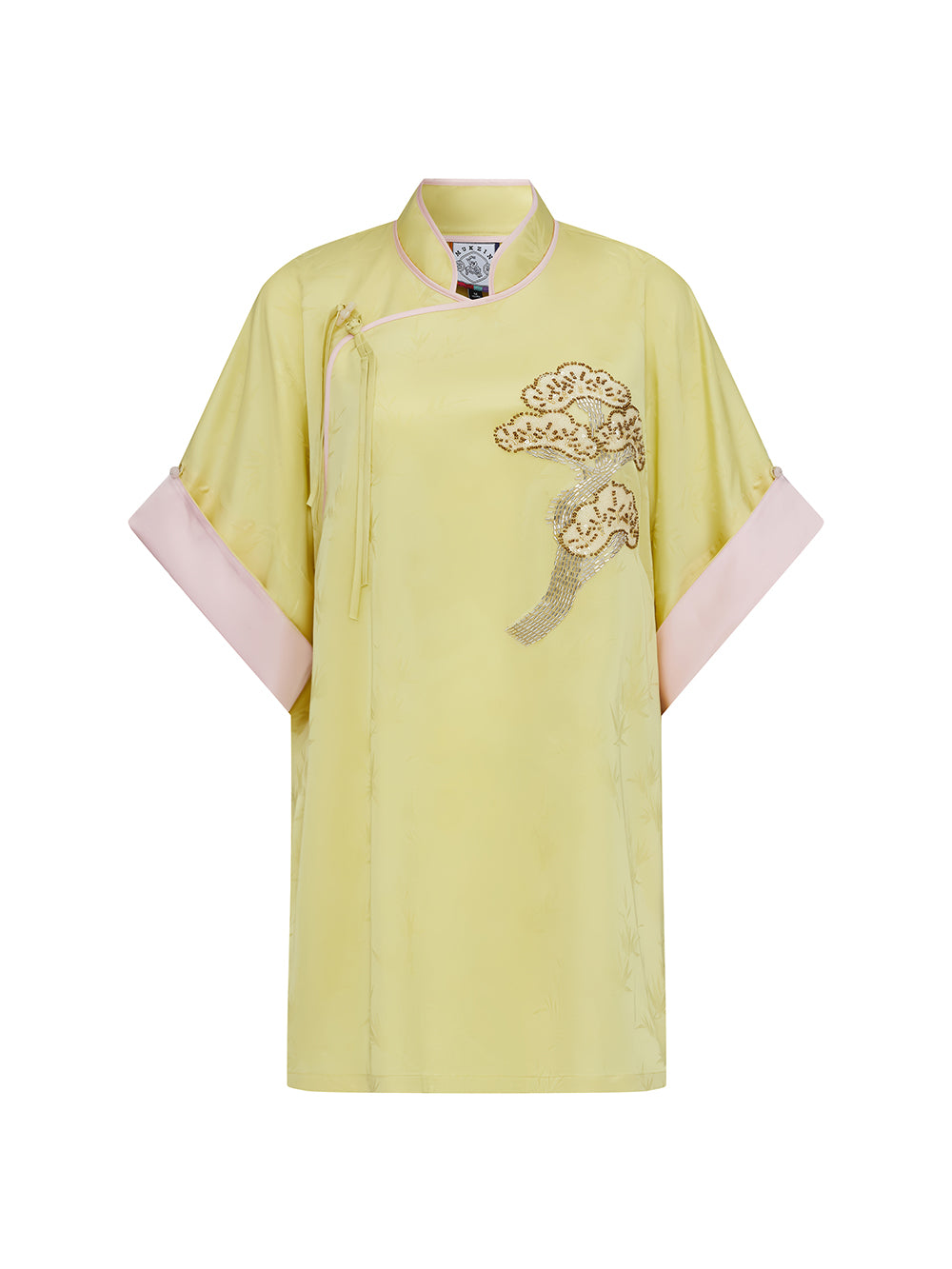 MUKZIN "Ode to the New Summer"Neo - Chinese Style Bamboo - Print Qipao