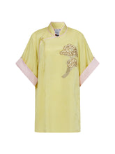 MUKZIN "Ode to the New Summer"Neo - Chinese Style Bamboo - Print Qipao