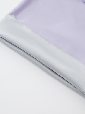 Mukzin "Ode To The New Summer"New Chinese-Style Improved Stand-Up Collar Split Purple Dress