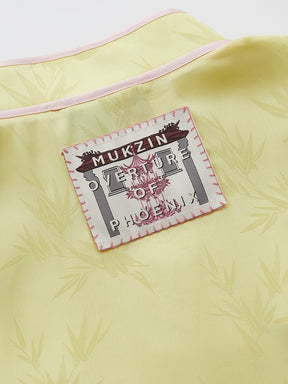 MUKZIN "Ode to the New Summer"Neo - Chinese Style Bamboo - Print Qipao