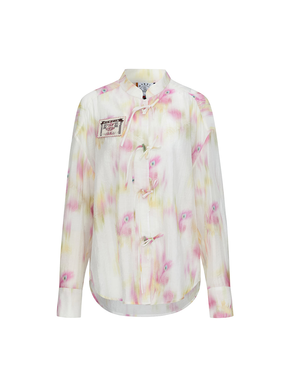 MUKZIN "Ode to the New Summer"Chinese-style national trend printed casual shirt