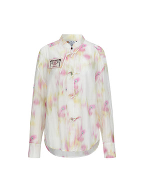 MUKZIN "Ode to the New Summer"Chinese-style national trend printed casual shirt