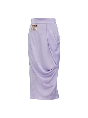 Mukzin "Ode To The New Summer"New Chinese-Style Elegant Half Skirt With Bamboo Leaf Print