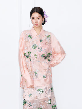 MUKZIN“Night Ballad of Chang'an”New Chinese Style Heavy-Embroidered Sequin Vest | Chinese Style Layered Waistcoat