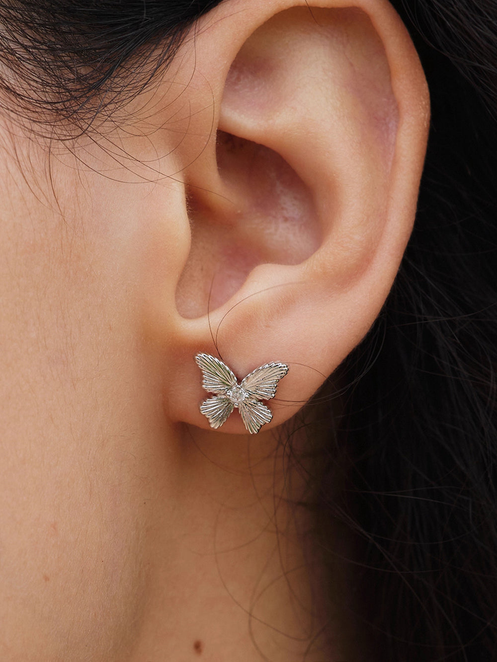MUKTANK×SUN HUNTER “Emergence”Lace Butterfly Set Earrings