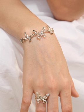 MUKTANK×SUN HUNTER “Emergence”Three-Lace Butterfly Bracelet