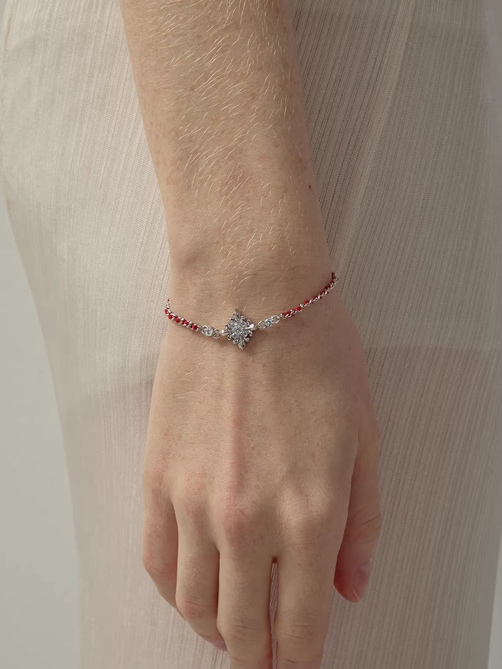 MUKTANK×SUN HUNTER Iris Woven Red String Bracelet