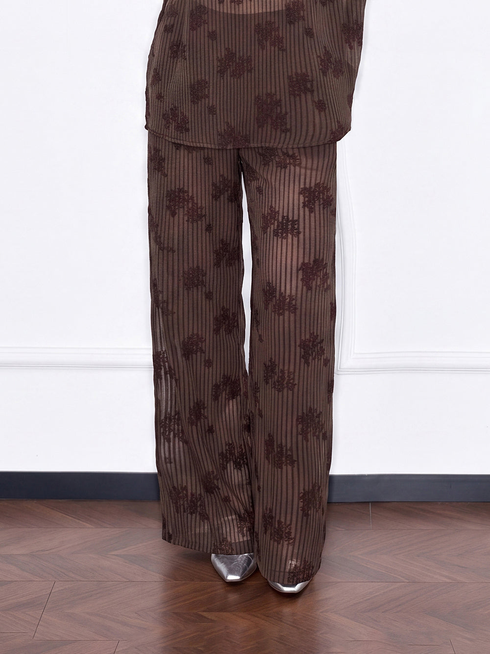 MUKZIN×Capsule Collection Modern Chinese Trousers with ICH Hami Hand Embroidery