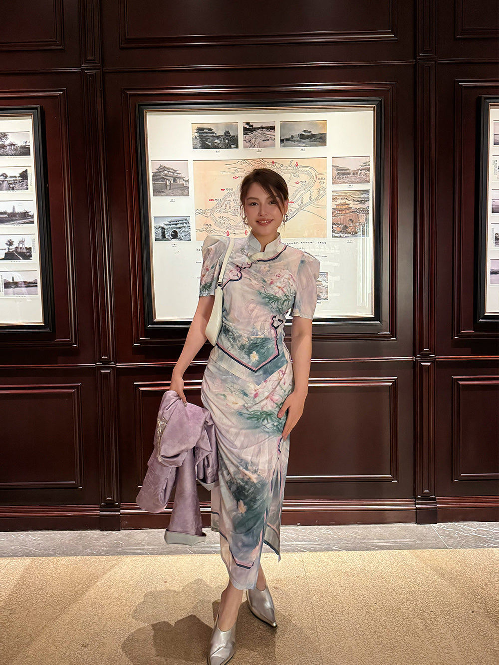 Mukzin“Capsule Collection”New Chinese-Style Printed Short-Sleeved Shirt With A Turned-Up Collar