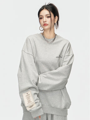 MUKTANK × ARDENCODE Loose Crew Neck Long-sleeved Sweatshirt