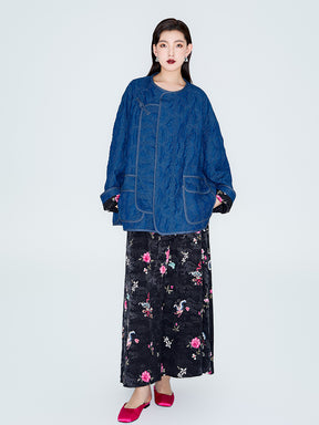 MUKZIN Linglong "Shaking plum shadows" Improved Cotton Coat