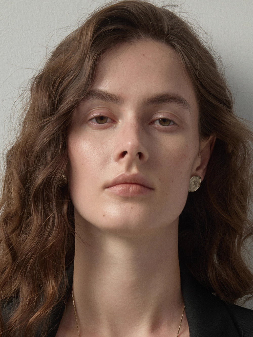 MUKTANK×SUN HUNTER Pegasus Coin Stud Earrings