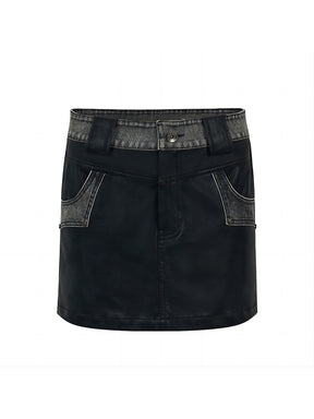 MUKTANK×WESAME Original Design Short Leather Jacket