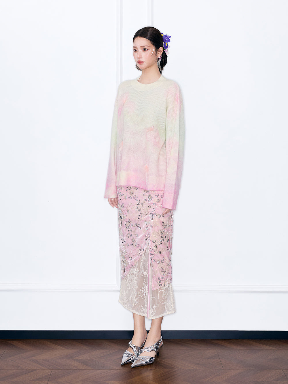 MUKZIN“Capsule Collection”Oversized Gradient Knit Top Casual Lazy Style Pullover
