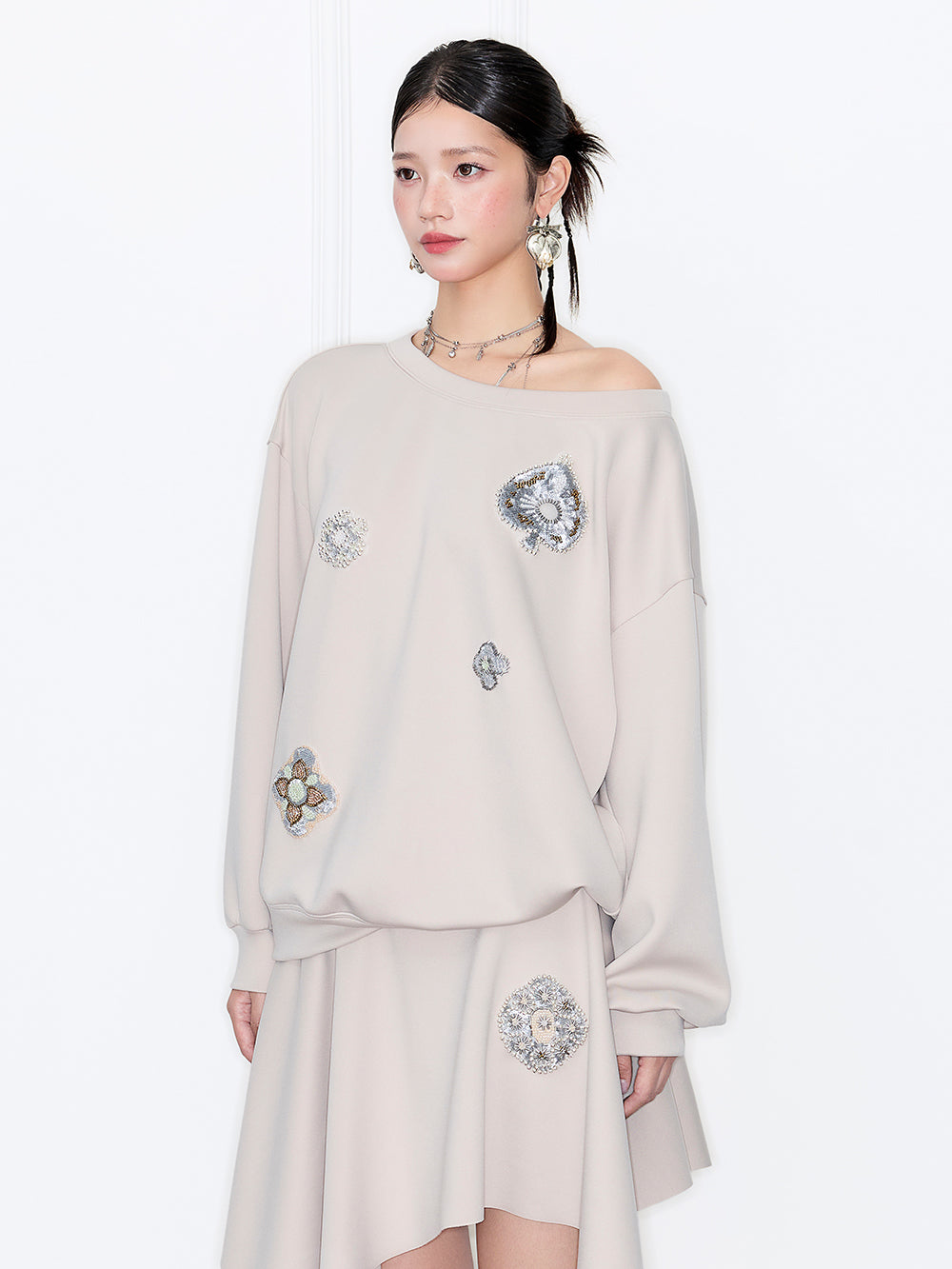 MUKZIN“Capsule Collection”Vintage Style Casual Pullover Top