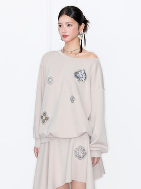 MUKZIN“Capsule Collection”Vintage Style Casual Pullover Top