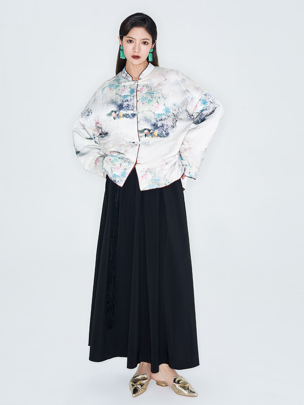 MUKZIN Linglong New Chinese-Style Two-way Wear Improved Tang Suit Cotton Jacket