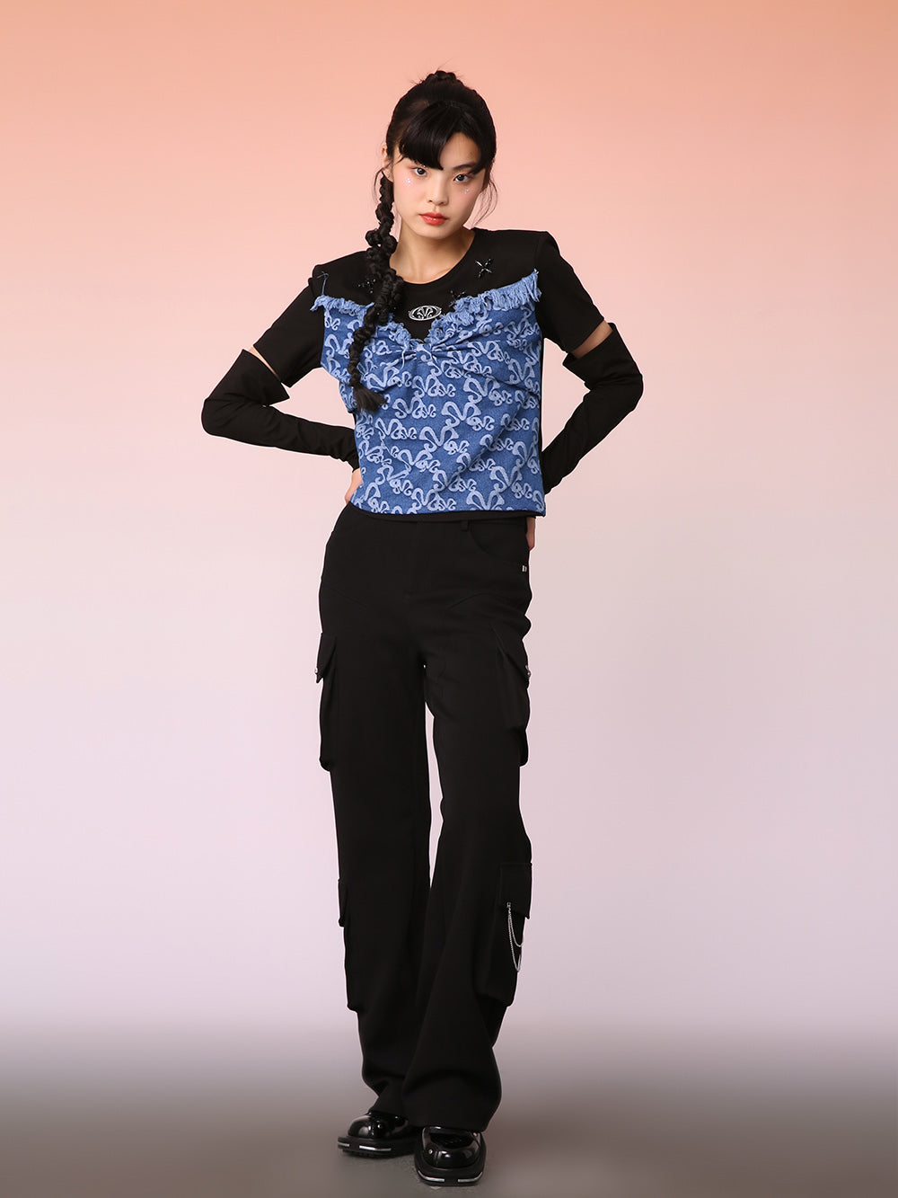 MUKZIN Chinese-style Chic Retro Bow Top