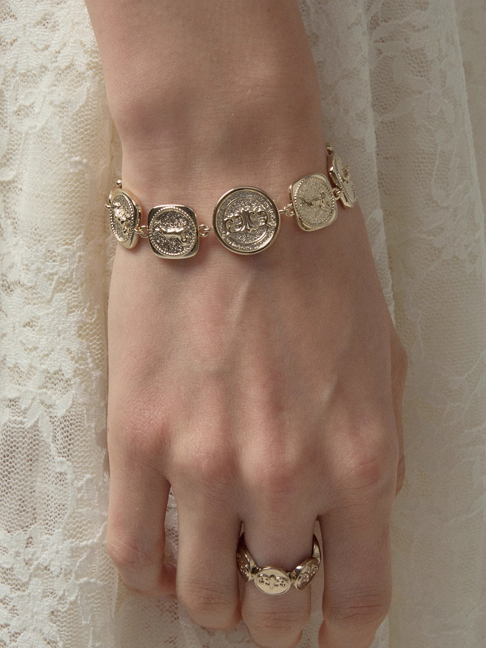 MUKTANK¡ÁSUN HUNTER Iris Pegasus Coin Bracelet