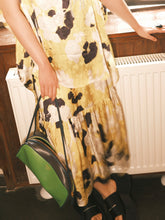 MUKZIN“Capsule Collection”Yellow-based Splatter-effect Long Maxi Skirt