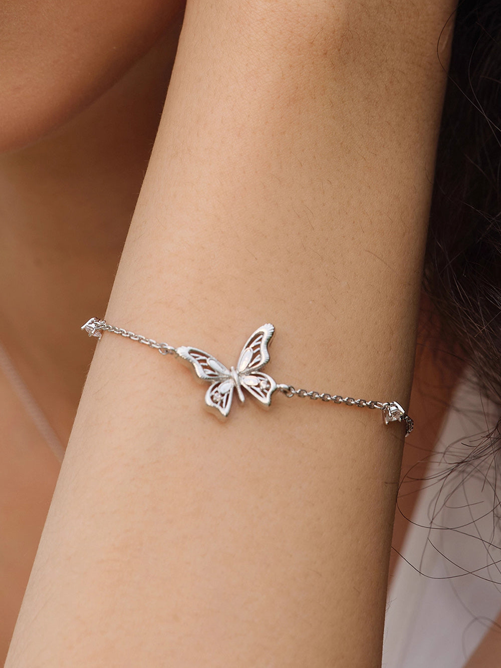 MUKTANK×SUN HUNTER “Emergence”Single Butterfly Bracelet