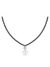 MUKTANK x SUN HUNTER Black Crystal Star Pearl Necklace