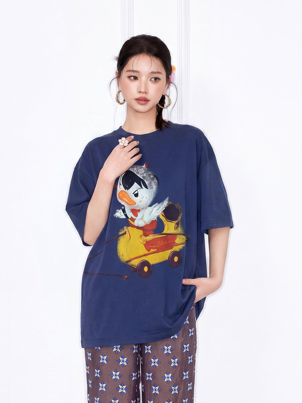MUKZIN×"Capsule Collection" Modern Chinese Relaxed Short Sleeve T-Shirt