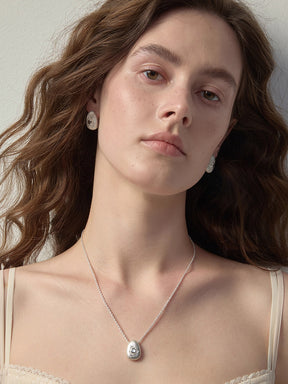 MUKTANK×SUN HUNTER Oval Brushed Necklace