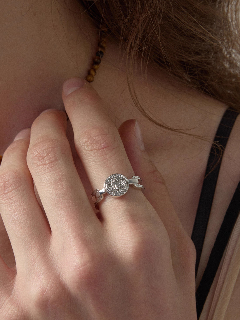 MUKTANK×SUN HUNTER Vintage Embossed Coin Ring