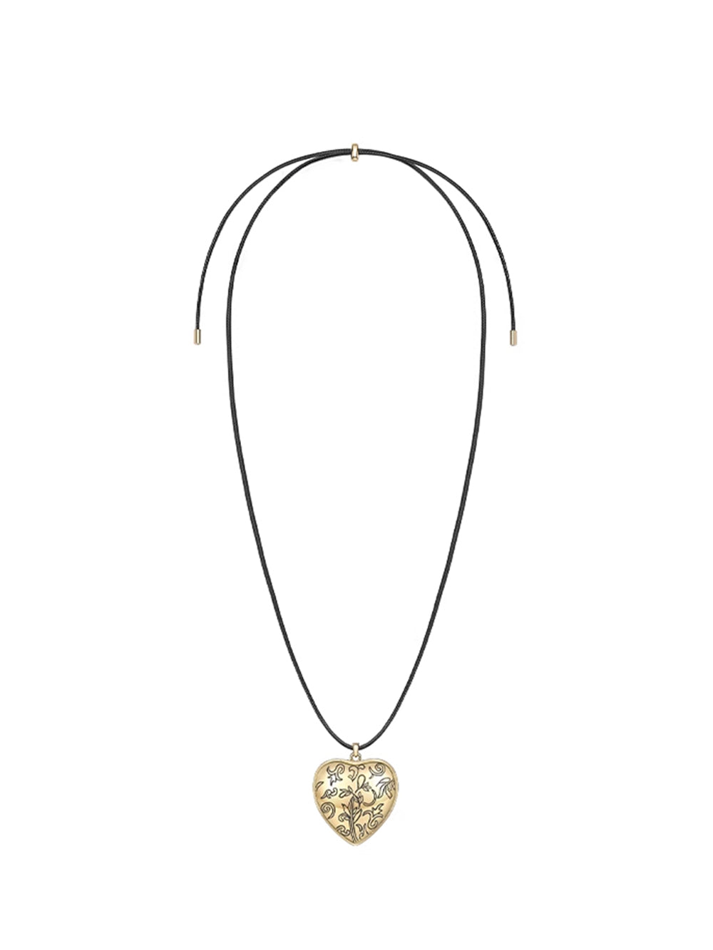 MUKTANK×SUN HUNTER Engraved Heart-shaped Necklace