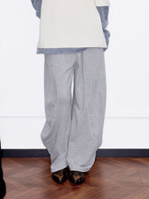 MUKZIN“Capsule Collection”Ribbed Fabric Slouchy Wide-Leg Pants