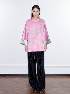 MUKZIN  Linglong "Night Banquet" Chinese Embroidered Jacquard Coat