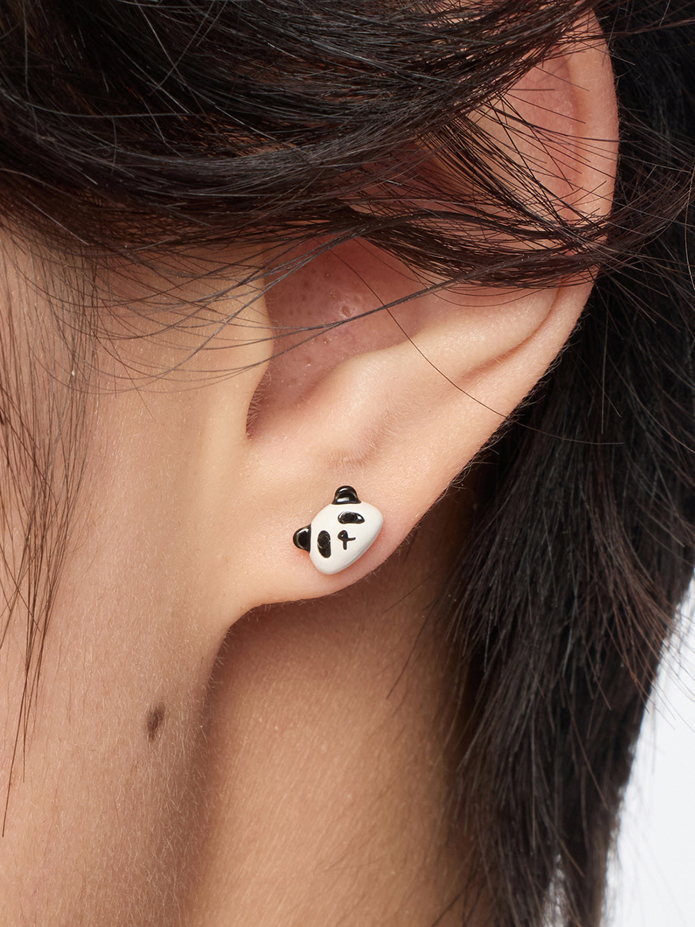 MUKTANK×SUN HUNTER Panda Earring Set