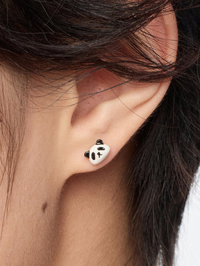 MUKTANK×SUN HUNTER Panda Earring Set