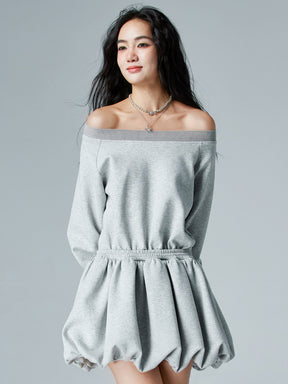 MUKTANK × CUUDICLAB Fake Two-piece Sweatshirt Dress