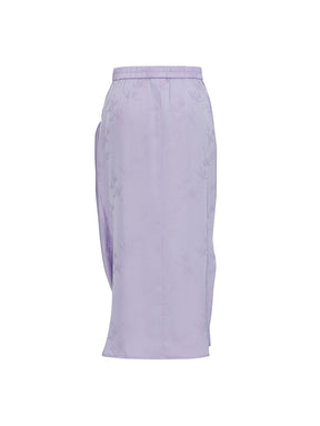 Mukzin "Ode To The New Summer"New Chinese-Style Elegant Half Skirt With Bamboo Leaf Print
