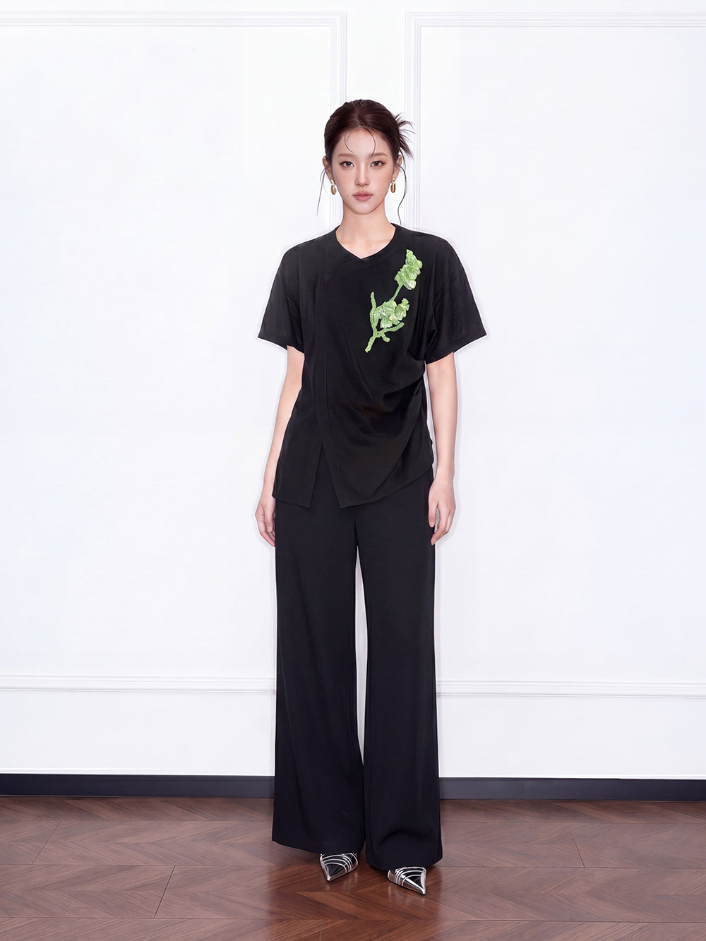 MUKZIN×Capsule Collection New Chinese-Style Top with Intangible Cultural Heritage Hand Embroidery