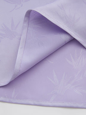 Mukzin "Ode To The New Summer"New Chinese-Style Elegant Half Skirt With Bamboo Leaf Print