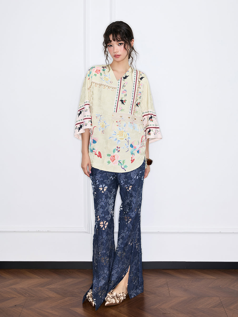 MUKZIN“Capsule Collection”New Chinese-style printed loose coat