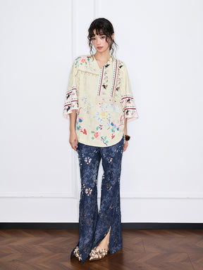 MUKZIN“Capsule Collection”New Chinese-style printed loose coat