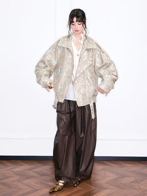 MUKZIN“Realm of Ethereal Mist”European-American Style Trendy Lapel Short Coat