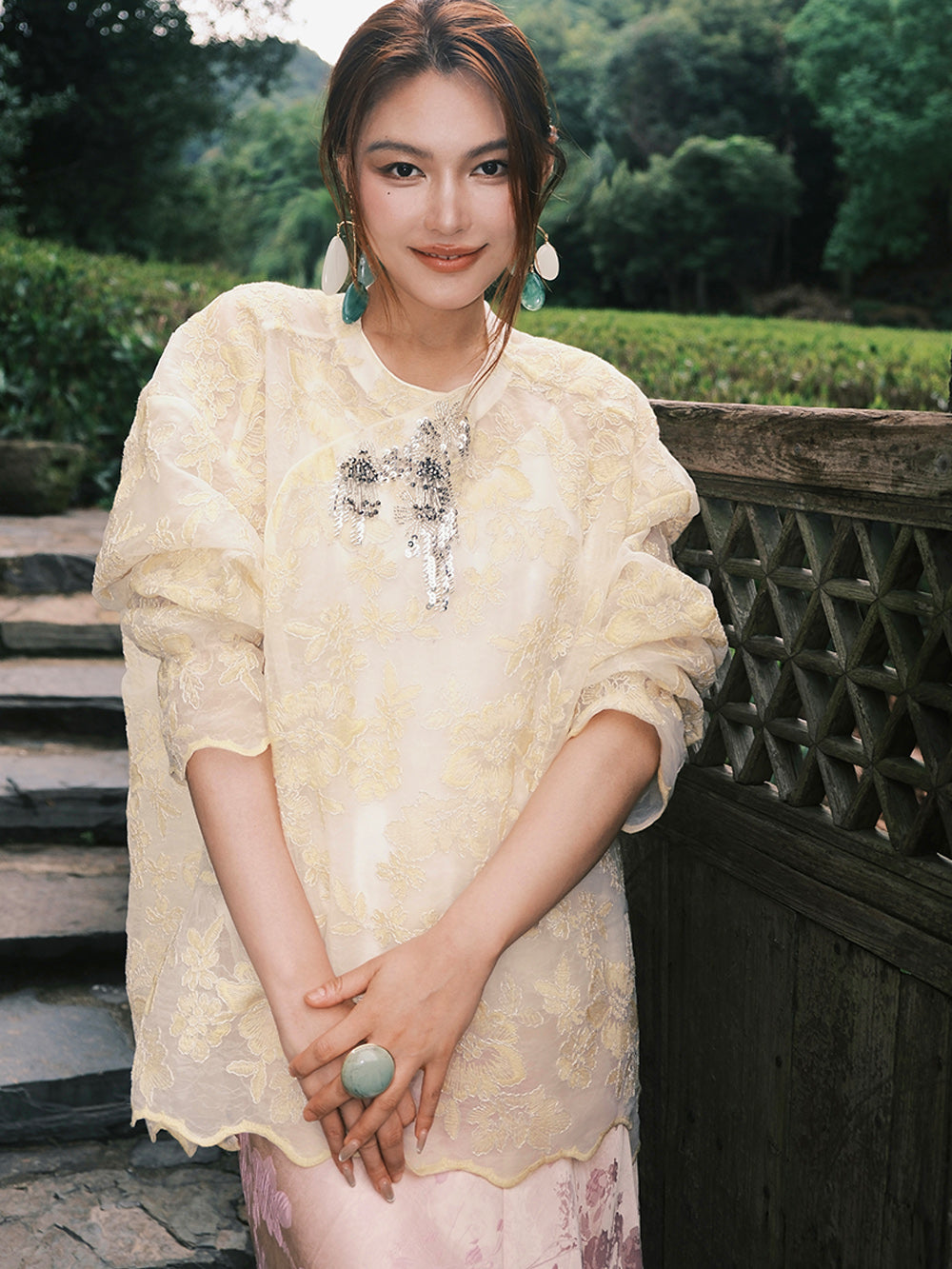 MUKZIN“Capsule Collection”Neo-Chinese Style Heavy-Embroidery Shirt