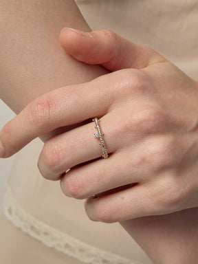 MUKTANK×SUN HUNTER Wire-Wrapped Beaded Ring - S925 Silver