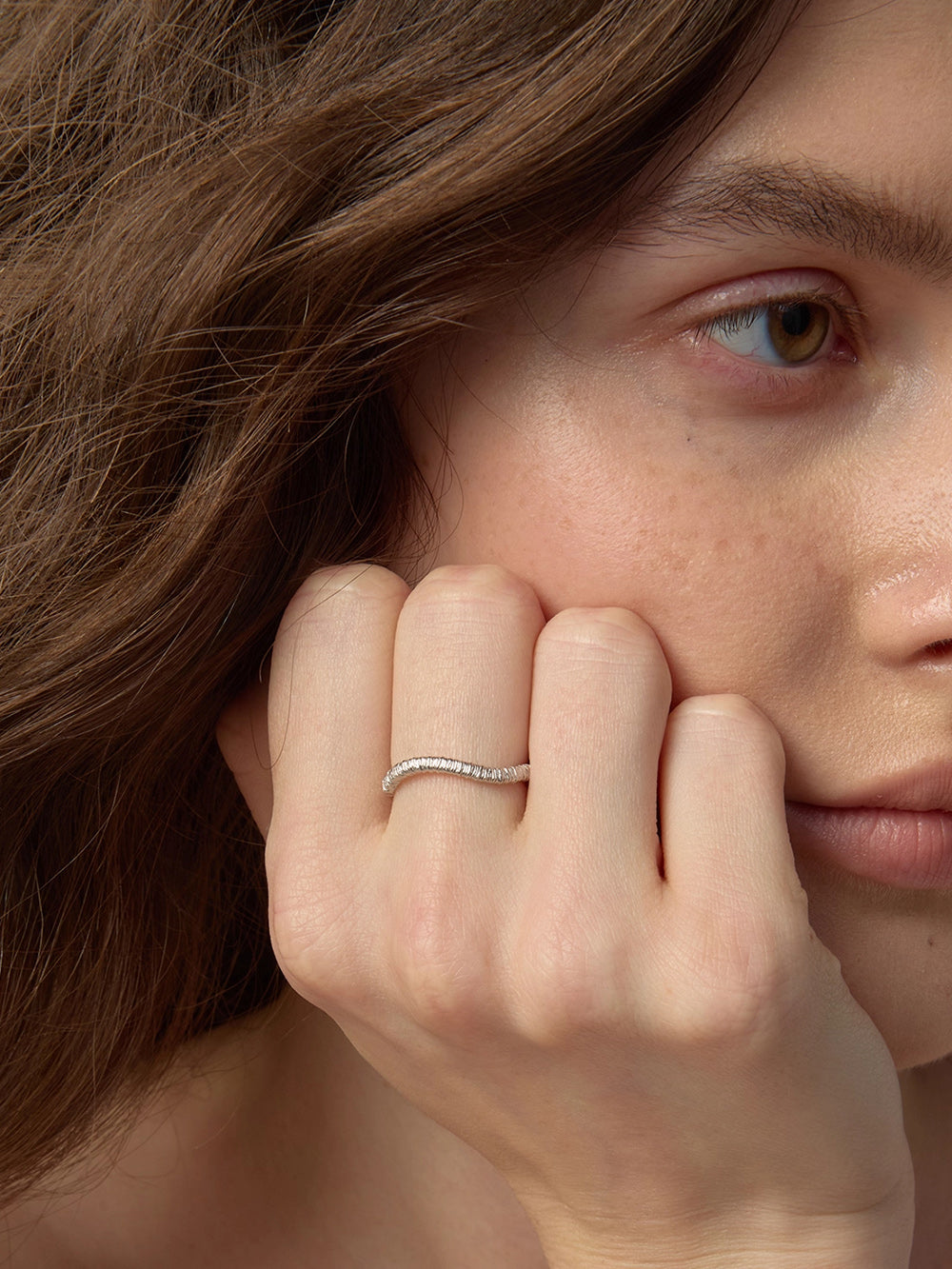 MUKTANK×SUN HUNTER Basic Wire-Wrapped Ring - S925 Silver