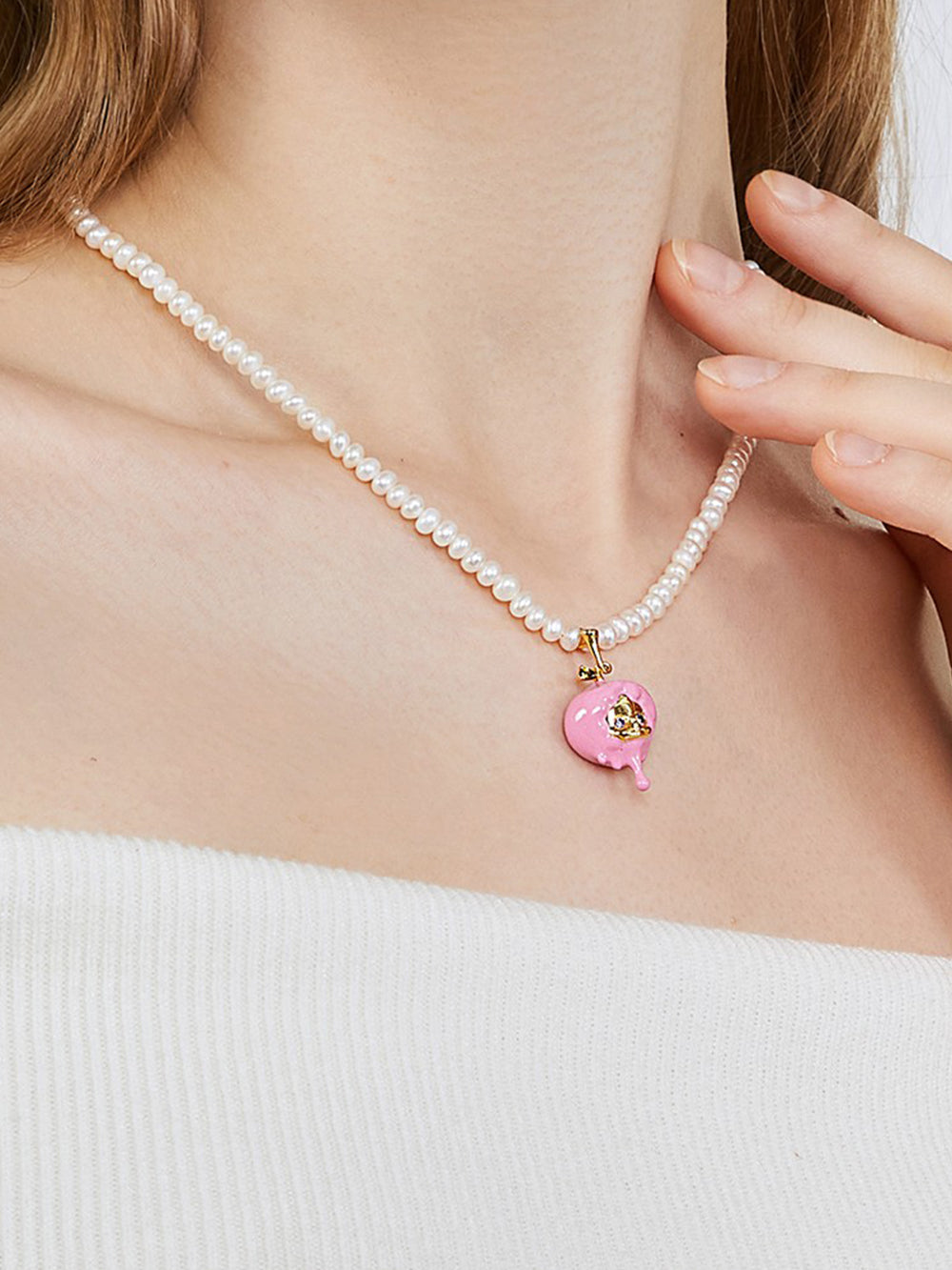 MUKTANK X QUANDO Milky Lucky Fruit Pearl Necklace