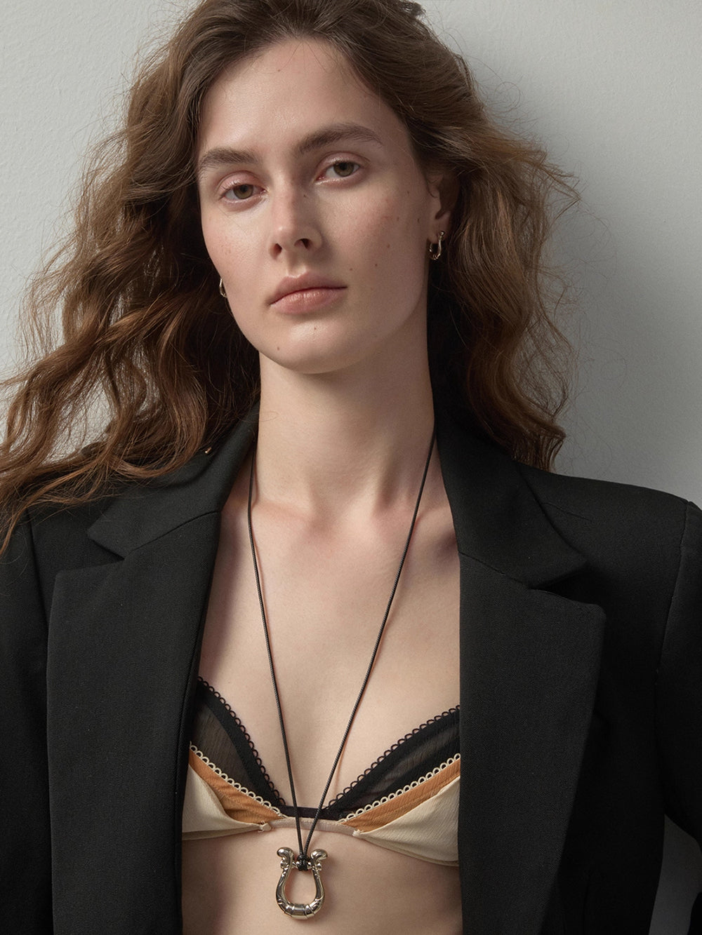 MUKTANK×SUN HUNTER Vintage Horseshoe Clasp Adjustable Slider Necklace