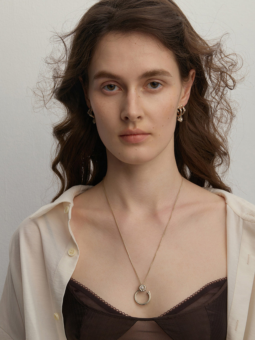MUKTANK×SUN HUNTER Garden Daisy Stem Necklace