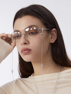 MUKTANK×SUN HUNTER Heart lace glasses chain