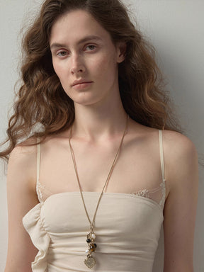 MUKTANK¡ÁSUN HUNTER Tiger Eye Reversible Coin Necklace