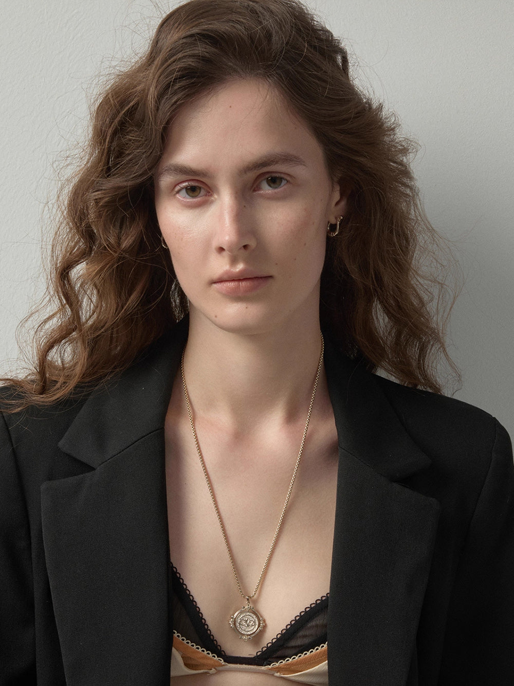 MUKTANK×SUN HUNTER Double-sided Reversible Coin Necklace
